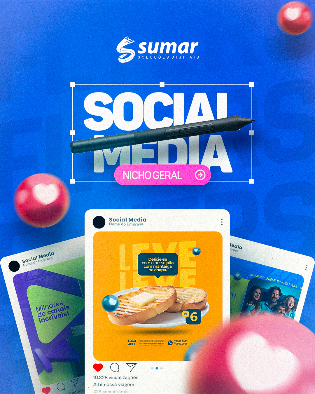 Artes para redes sociais